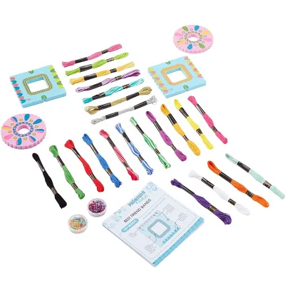 Handmade DIY Friendship Art and Craft Bracelet Making Kit STEM Braided Rope for Girls