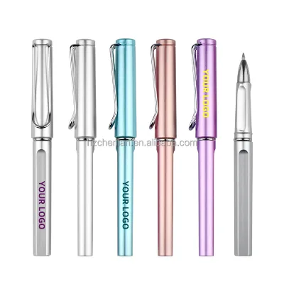 High Quality 0.5mm Gel Ink Roller Ball Pen with Custom Logo Premium Plastic Black & Blue Ballpoint for Gift & Promotional Use