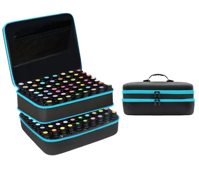 Small Size Portable EVA Foam Case for Essential Oils 30 Bottles Storage Custom Logo Simple Travel Hard Shell Carrying