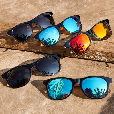 Polarized Bamboo Sunglasses Men Wooden Sunglasses Women Black Walnut Shades Uv400