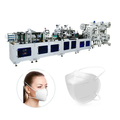 Hot Sales Full-Automatic Headband Folding Mask Machine with Facial Seal Sponge for Mining Industry
