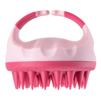 Salon Scalp Massager Comb Silicone Shampoo Brush and Bath Shower Scrubbing Brush for Baby Care