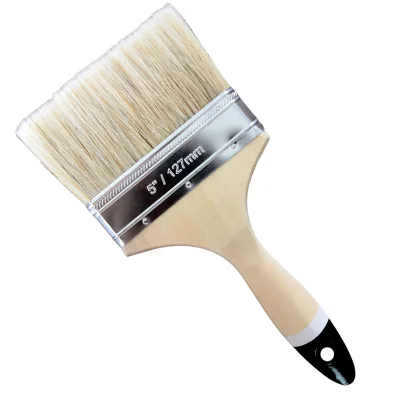 Excellent Production High Value 50% Natural Bristles 50% Polyester 5inch Flat Bristle Paint Brush for Wall