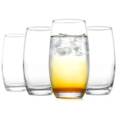 13oz Stemless Wine Glass Crystal Glass Highball Glass Cup Clear Cocktail Coupes Glasses
