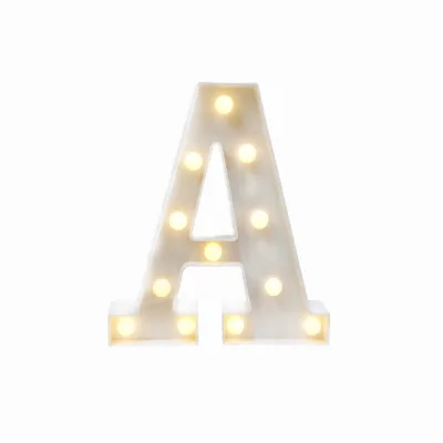 High Quality LED Marquee Letter "A" Light Alphabet Light up by Battery Operated for Party, Wedding Decoration