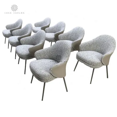 Armchairs for Aesthetic Clinic and Plastic Reception Contemporary Fabric Design Elegant Living Room Furniture