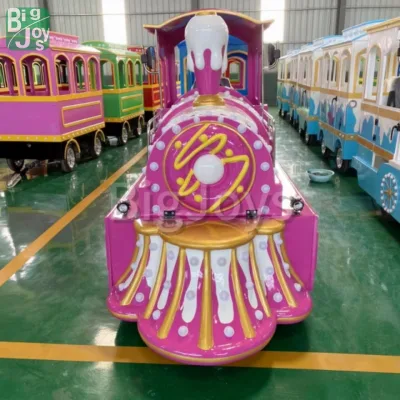 Ice Cream Appearance Trackless Electric Sightseeing Train for Shopping Mall Amusement Park Tourist Train for Sale