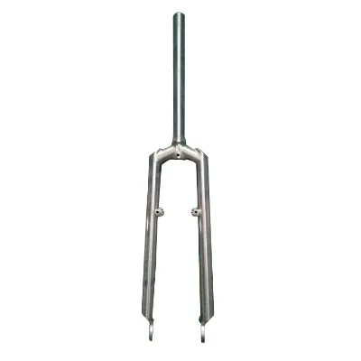 NH Professional Made Silver Titanium Road Bicycle Front Suspension Fork High Strength Model NH-FK1