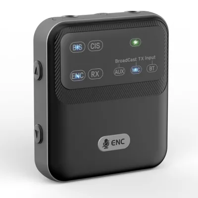 LE523 Long Distance 100m 3in1 Auracast Bluetooth LE Audio Receiver Wireless Broadcast Receiver Transmitter
