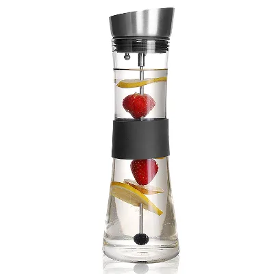 Handmade Heat Resistant Glass Containers Glass Pitcher High Borosilicate Carafe Customized Drinking Glasses Bottle Glass Carafe