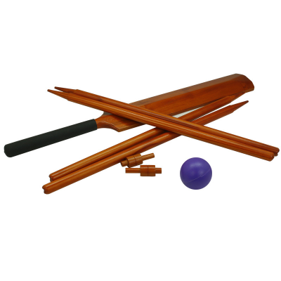 Asweets Wooden Starter Cricket Set with Cricket Bat Wood Balls Wickets Perfect for Adults Kids Beginners Game Cricket Set