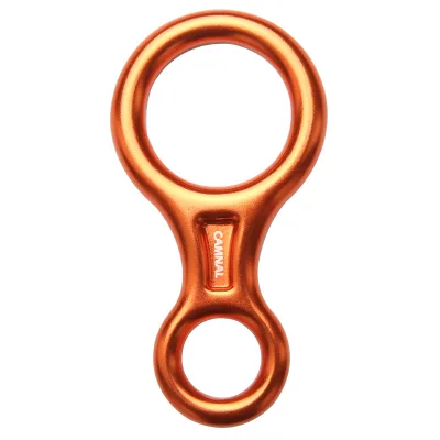 High-altitude Fall Prevention Device Positioning Lanyard Safety Climbing 8 Figure Ring Aluminum Alloy 500kg Breaking Strength
