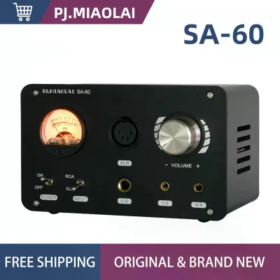 PJ. MIAOLAI SA-60 4.4 Fully Balanced Output Amp TPA6120 High-Fidelity Desktop Headphone Amplifier NE5532 XLR Input With VU Meter
