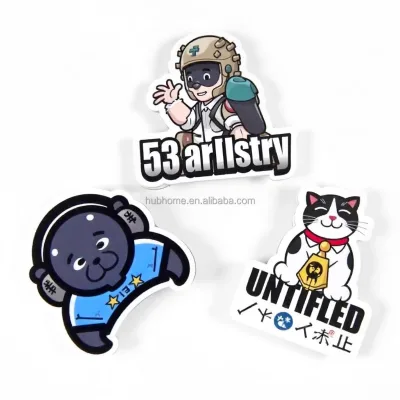 Diy PVC Die Cut Vinyl Stickers Printed UV and Offset Cartoon Style Decorative Sticker for Promotional Gifts Low MOQ