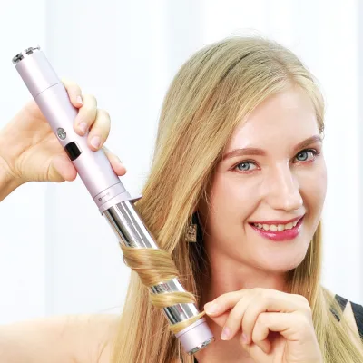 NB WIDE 55W Detachable Luxury Electric Hair Styler Aluminum Tong Wand PTC Heater LCD Temperature Safety Protection 60-Minute