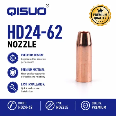 Tweco Style HD24-62 (1240-1241) HD24 Series 5/8" Standard Slip-On Tip Recess Nozzle