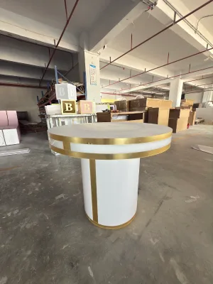 High Quality Wedding Decoration Gold Round Dining Table Set for Event