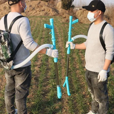 Custom Feed Fertilizer Applicator Hand Held Fertilizer Applicator Machine Commercial Dry Fertilizer Spreader Hopper Use for or