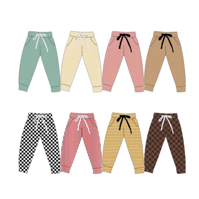 2024 New Arrival Thicken Fabric Custom Printing Pants with Pockets and String Comfortable and Soft Unisex Trousers