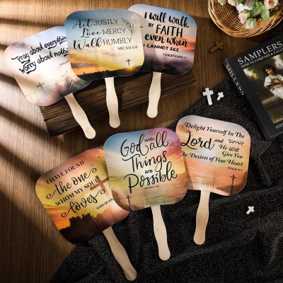 China Manufacturer Festive Atmosphere Campaign Using Custom Photo Specific Shape Paper Card Fan