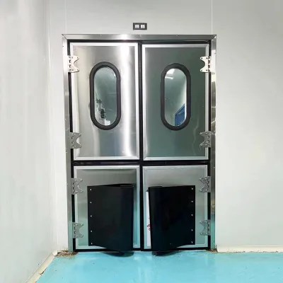 Taiqi Industrial Design Style Durable Stainless Steel Double Swing Anti-Collision Door Observation Window Manual Cold Storage