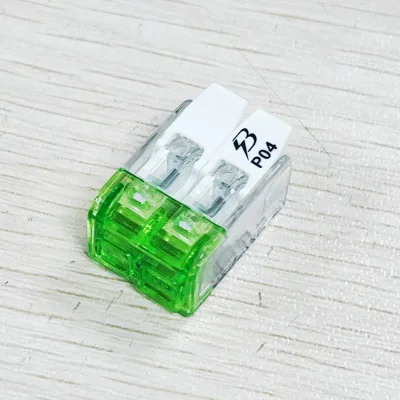 VDE 2 Pole Push in Wire Connector with Lever