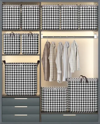 Big Capacity Multifunctional Washable Foldable Fabric Clothes Box Quilt Storage for Bedroom