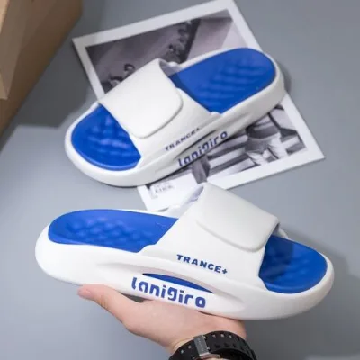 Wholesale men's casual slippers can customize logo indoor and outdoor slippers anti-slip wear