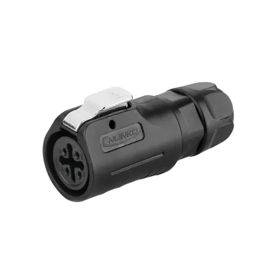 IP68 Waterproof Circular Outside  Female Plug  M12  LP 4 Pin Power Connector