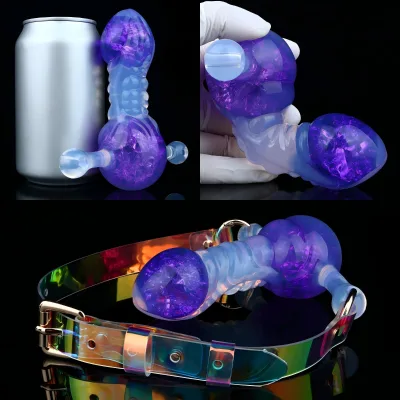 FAAK Silicone Dildo Mouth Gag BDSM Bondage Penis Insert Deep Throat Plug Sex Toy Penis Gags Ball Deep Throat,Bondage Restraints