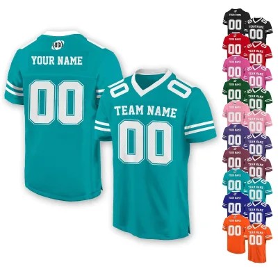 Design Your Own Usa Youths College Training Embroidered Jersey Custom Stitched American Football Fashion Jersey