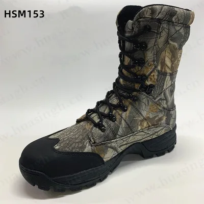 LXG,easy Hidden Full Camouflage Outdoor Hunting Boots Shockproof EVA+rubber Outsole Jungle Boots for Sale HSM153