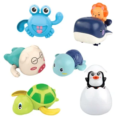 Hot Sale Cute Animals Bath Toy Animal Play Water Wind up Bath Toy Lovely Kids Bath Toys