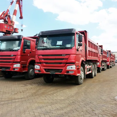 China Brand 15ton HOWO 6x4 Dump Truck 336HP Mining Truck with 6 Cylinders 1800+3775+1400mm Wheelbase