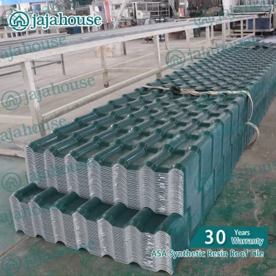 Modern House Roof Cover Plastic PVC Euro Tiles Roofing Sheets with Bamboo Shape Durable & Waterproof