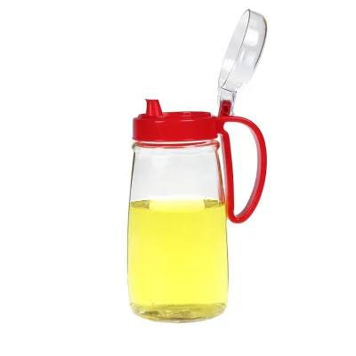 Glass Food Storage Jar (900ml) Pressing Glass Oil Bottles