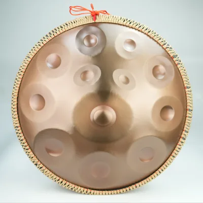Low price Wholesale Factory Premium 22 Inch 14 Notes Handpan, Innovative 12+2 Tone Gold/Silver Color Handmade Hand Drum