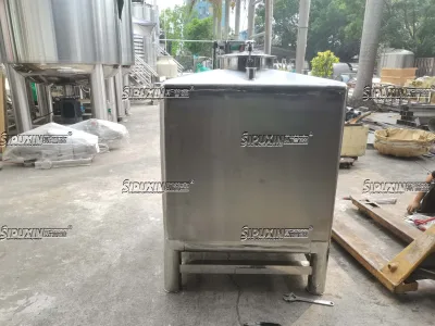 SPX Square Fixed Heating Stainless Steel Storage Tank Sanitary Insulated Heating Holding Tank