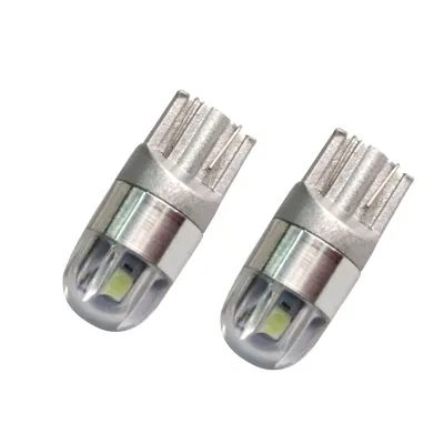 GEARUIS T10 2 SMD 3030 Round Lens LED 40MA 2md 168 194 Replacement Interior Marker Rear Light White Red Amber Ice Blue 12V