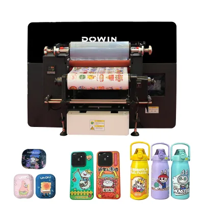 Dowin A3 Uv Roll to Roll Printer Christmas Sticker Custom Printing High Speed Dual Xp600 Heads Uv Printer Machine