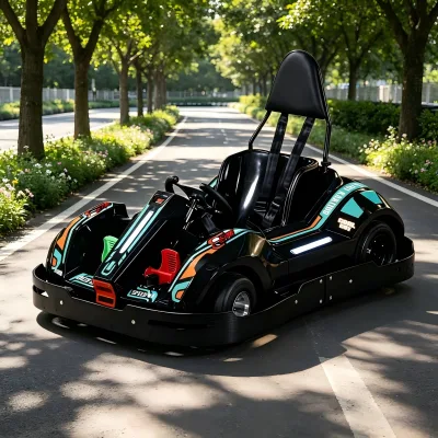 Indoor Arena Kids Electric Go Kart Amusement Racing Equipment For Children Under 160cm