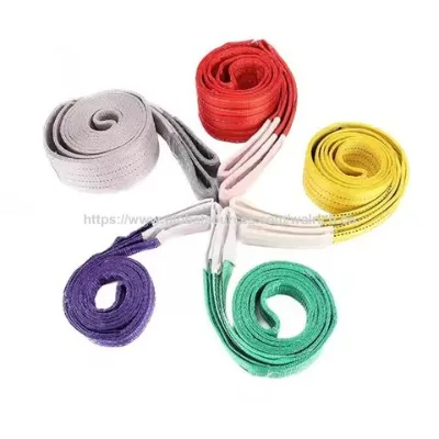 Eye to Eye Polyester Flat Lifting Webbing Sling Strap