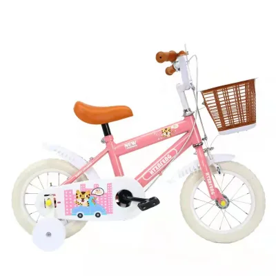 Retro Style New 12 Inch Bicycle 34567 Beginner Boy Girl Baby Bicycle Ordinary Pedal With Training Wheels Children's Bike