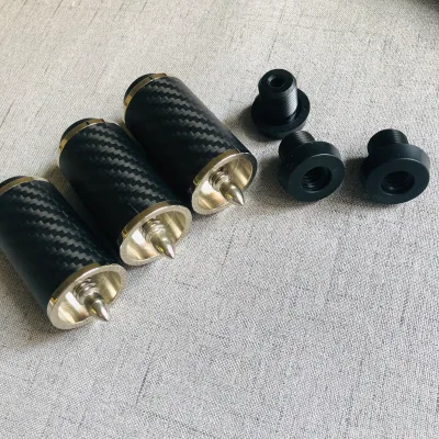 2.5inch /4 Inch Matt Carbon Fiber Pool Cue Extension with Bumpers