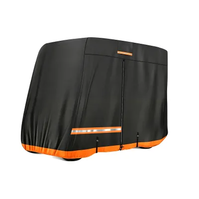 Bestway UV Protection Durable Golf Cart Cover 420D Heavy Oxford Waterproof Windproof Elastic Bottom Design Ventilated Golf Buggy