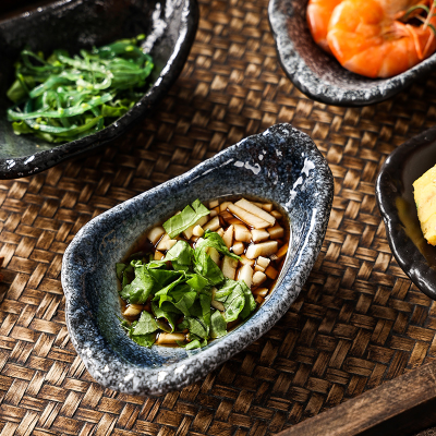 Japanese Ceramic Soy Sauce Dish Dipping Dish Serving Dish for Household