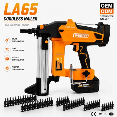 Professional 20V Cordless Finish Nailer Brushless Nail Gun for Woodworking OEM