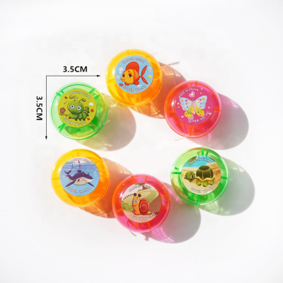 Classic YO-YO Promotional Children Toys 3.5CM Clear Yo-yo Plastic Toys