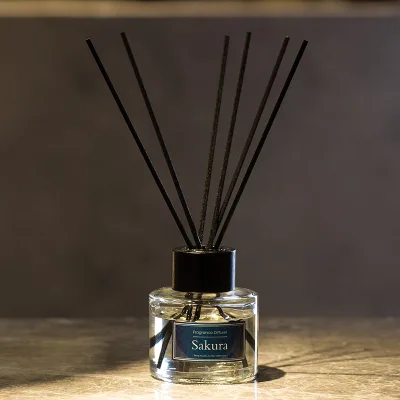 Reed Diffuser Set Includes 8 Rattan Sticks All-Natural Essential Oil & Elegant Glass Vase 3.4oz 100ml Constant Home Fragrance