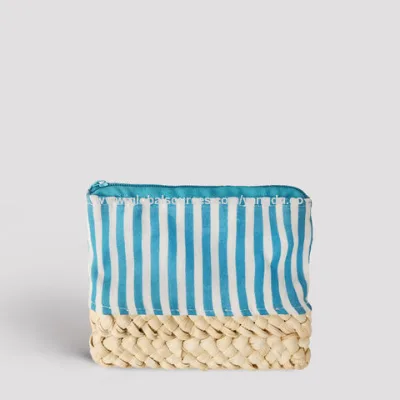 Straw women purse clutch bag